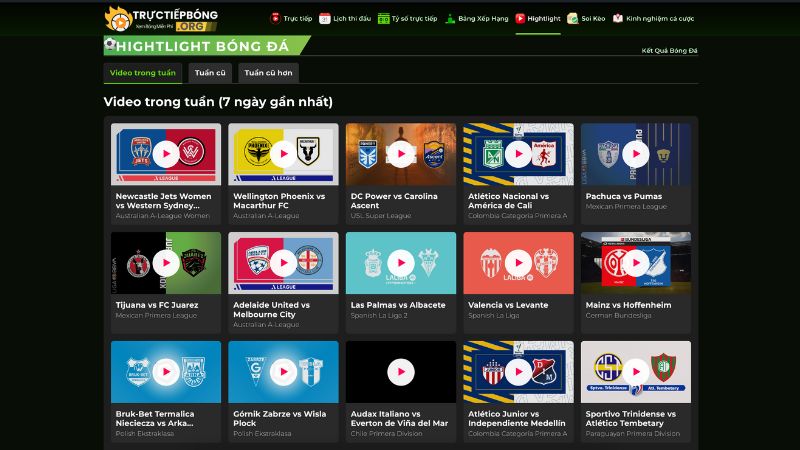 Video highlight bóng đá siêu hấp dẫn của các trận đấu Video highlight bóng đá siêu hấp dẫn của các trận đấu